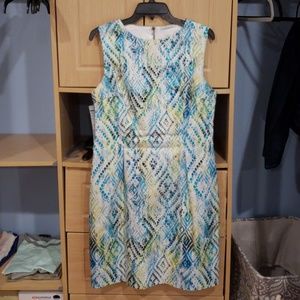 Multicolored Snake Print Dress